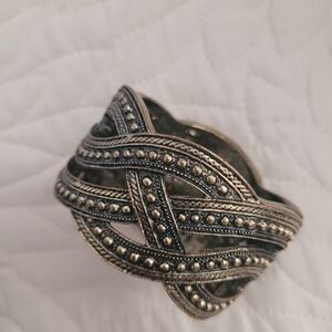 Elegant Silver-Toned Women's Bracelet